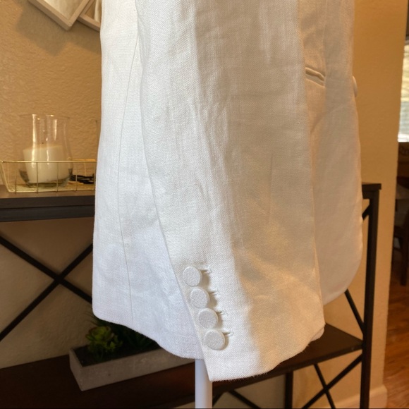 Helmut Lang Off-White Hemp and Cotton-blend Blazer - Picture 11 of 16